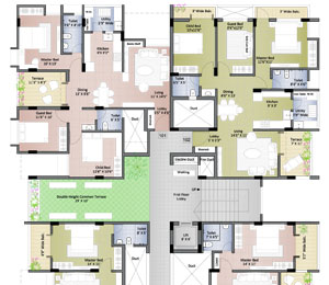 Vishwa Nest - First Floor Plan