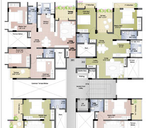 Vishwa Nest - Second Floor Plan